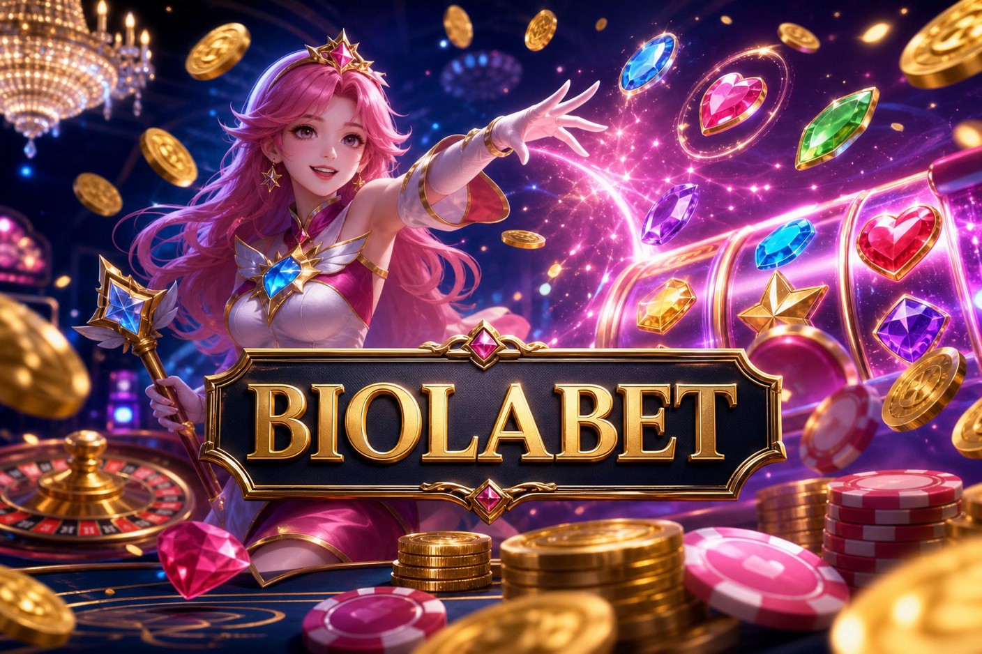 Panel klaim hadiah harian di BIOLABET dengan daftar absen dan kredit gratis